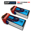 (CN)DXF 6S Lipo Battery 22.2V 100C 6500mAh Soft Case Battery with EC5 XT90 Connector for Car Truck Tank RC Buggy Truggy Racing Hobby