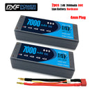 (CN)DXF 4mm 2S 7000mAh 7.4V 60C Batteria Lipo ad Alta Capacità Hardcase con XT90 Spina per 1:8 Scala RC Auto, Multi-Rotore RC Aeroplano, RC Elicottero, RC Barca