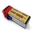 DXF Lipo Battery 6S 22.2V 5200mAh 100C GoldSeries Graphene Softcase with EC5 / T / TRX / XT60 / XT90 / XT150 / Q8s Plug for RC 1/8 1/10 Buggy Truck Car Off-Road Drone