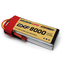 DXF Lipo Battery 3S HV 11.4V 8000mAh 140C GoldSeries Graphene Softcase with EC5 / T / TRX / XT60 / XT90 / XT150 / Q8s Plug for RC 1/8 1/10 Buggy Truck Car Off-Road Drone