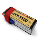 DXF Lipo Battery 6S 22.2V 3500mAh 150C GoldSeries Graphene Softcase with EC5 / T / TRX / XT60 / XT90 / XT150 / Q8s Plug for RC 1/8 1/10 Buggy Truck Car Off-Road Drone
