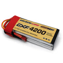 DXF Lipo Battery 3S 11.1V 4200mAh 150C GoldSeries Graphene Softcase with EC5 / T / TRX / XT60 / XT90 / XT150 / Q8s Plug for RC 1/8 1/10 Buggy Truck Car Off-Road Drone