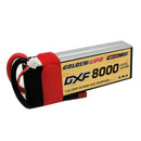 DXF Lipo Battery 2S HV 7.6V 8000mAh 140C GoldSeries Graphene Softcase with EC5 / T / TRX / XT60 / XT90 / XT150 / Q8s Plug for RC 1/8 1/10 Buggy Truck Car Off-Road Drone