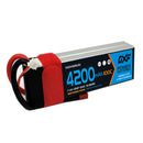 DXF Lipo Battery 2S 7.4V 4200mAh 100C GoldSeries Graphene Softcase with EC5 / T / TRX / XT60 / XT90 / XT150 / Q8s Plug for RC 1/8 1/10 Buggy Truck Car Off-Road Drone（副本）