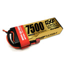 DXF LiPo Battery 2S HV 7.6V 7500mAh 150C Graphene Softcase with EC5 / T / TRX / XT60 / XT90 / XT150 / Q8s Plug for RC 1/8 1/10 Buggy Truck Car Off-Road Drone