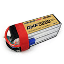 DXF Lipo Battery 6S 22.2V 5200mAh 100C GoldSeries Graphene Softcase with EC5 / T / TRX / XT60 / XT90 / XT150 / Q8s Plug for RC 1/8 1/10 Buggy Truck Car Off-Road Drone