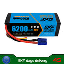 (UK)DXF Lipo Battery 4S 14.8V 6200MAH 80C  lipo Hardcase EC5 Plug for Rc 1/8 1/10 Buggy Truck Car Off-Road Drone