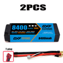 (CN) DXF 2S 7.6V Lipo Battery 140C 8400mAh with 4mm Bullet for RC 1/8 Vehicles Car Truck Tank Truggy Competition Racing Hobby