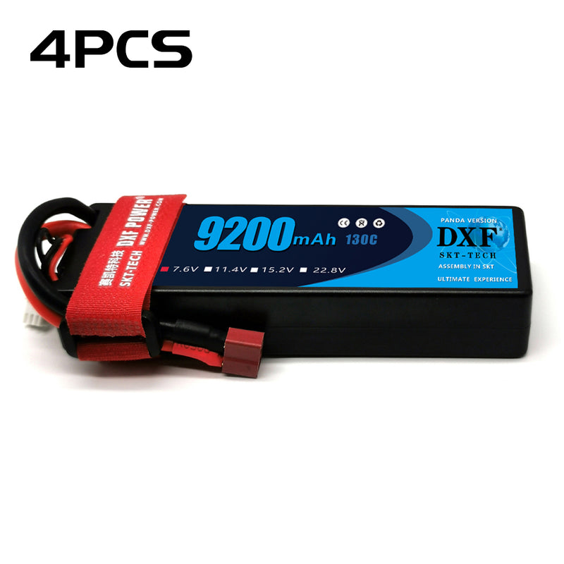 (FR)DXF 2S 9200mAh 7.6V 130C Batteria Lipo ad Alta Capacità Hardcase con XT90 Spina per 1:8 Scala RC Auto, Multi-Rotore RC Aeroplano, RC Elicottero, RC Barca