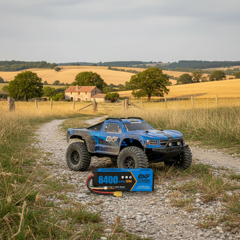 欧洲乡村田园风光与1/10卡车