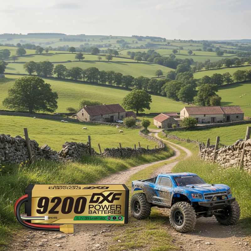 欧洲乡村田园风光与1/10卡车