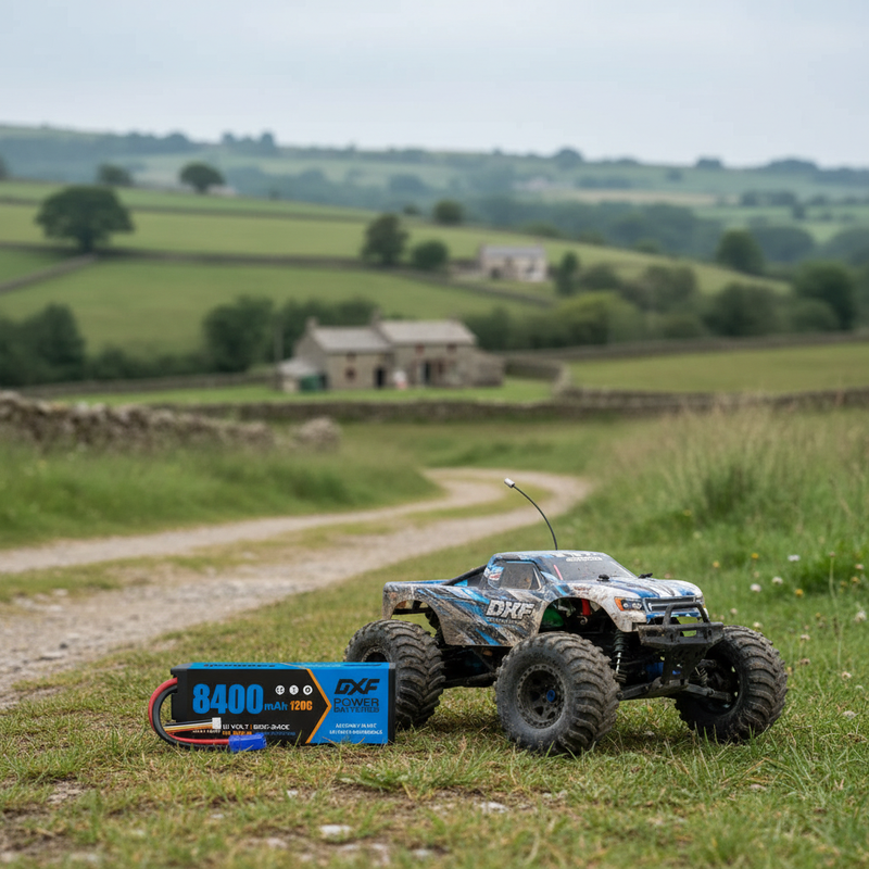 欧洲乡村田园风光与1/10卡车