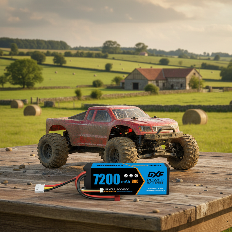 欧洲乡村田园风光与1/10卡车