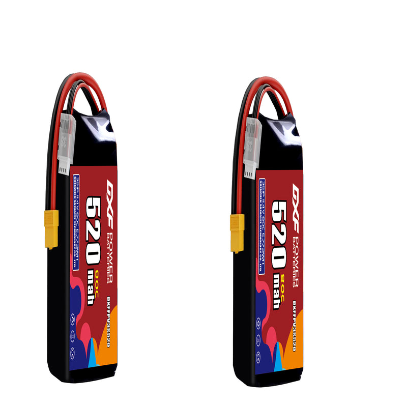 DXF 520mAh 3S 80C 11.4V Lipo Battery Pack for FPV LiPo Battery