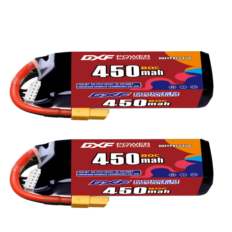 DXF 520mAh 5S 80C 19.0V Lipo Battery Pack for FPV LiPo Battery