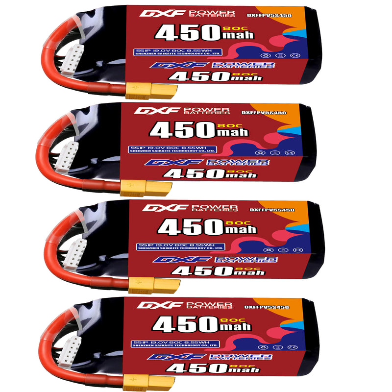 DXF 520mAh 5S 80C 19.0V Lipo Battery Pack for FPV LiPo Battery