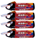 DXF 450mAh 4S 80C 15.2V Lipo Battery Pack for FPV LiPo Battery