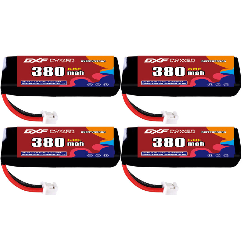DXF 380mAh 3S 60C 11.4V Lipo Battery Pack for FPV LiPo Battery