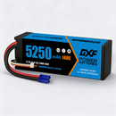 DXF 3S 11.1V 5250mAh 140C Graphene LiPo Hardcase Battery with 10AWG EC5 Plug for 1:8 RC Car Boat Airplane Helicopter Drone (1-6 Pack Available)