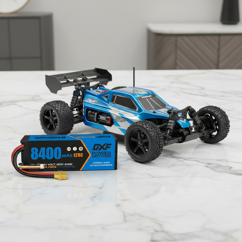 白色大理石与1/8 RC赛车