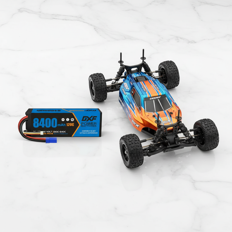 白色大理石与1/8 RC赛车