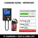 DXF 4S 14.8V 1550mAh 150C Gold Version Graphene LiPo Soft Case Battery with 12AWG XT60 Plug for FPV Racing Drone RC Car Boat (2 Pack Set)