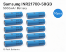Samsung INR21700-50GB 5000mAh 15A Li-ion Battery for E-Bikes, Flashlights & DIY Battery Packs (1-100 PCS)