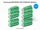 Samsung INR18650-25R 2500mAh 20A Li-ion Battery for Power Tools, Flashlights & DIY Battery Packs (1-100 PCS)