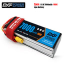(CN)DXF 3S Lipo Battery 11.1V 100C7000mAh Soft Case Battery with EC5 XT90 Connector for Car Truck Tank RC Buggy Truggy Racing Hobby