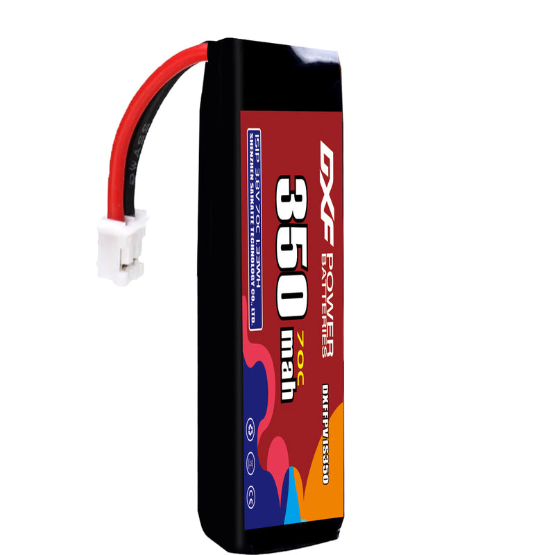 DXF 350mAh 1S 60C 3.8V Lipo Battery Pack for FPV LiPo Battery