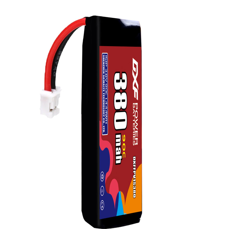 DXF 380mAh 1S 90C 3.8V Lipo Battery Pack for FPV LiPo Battery