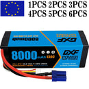 (GE)DXF Lipo Battery 4S 15.2V 8000mAh 130C/260C HardCase Lipo Battery for RC HPI HSP 1/8 1/10 Buggy RC Car Truck