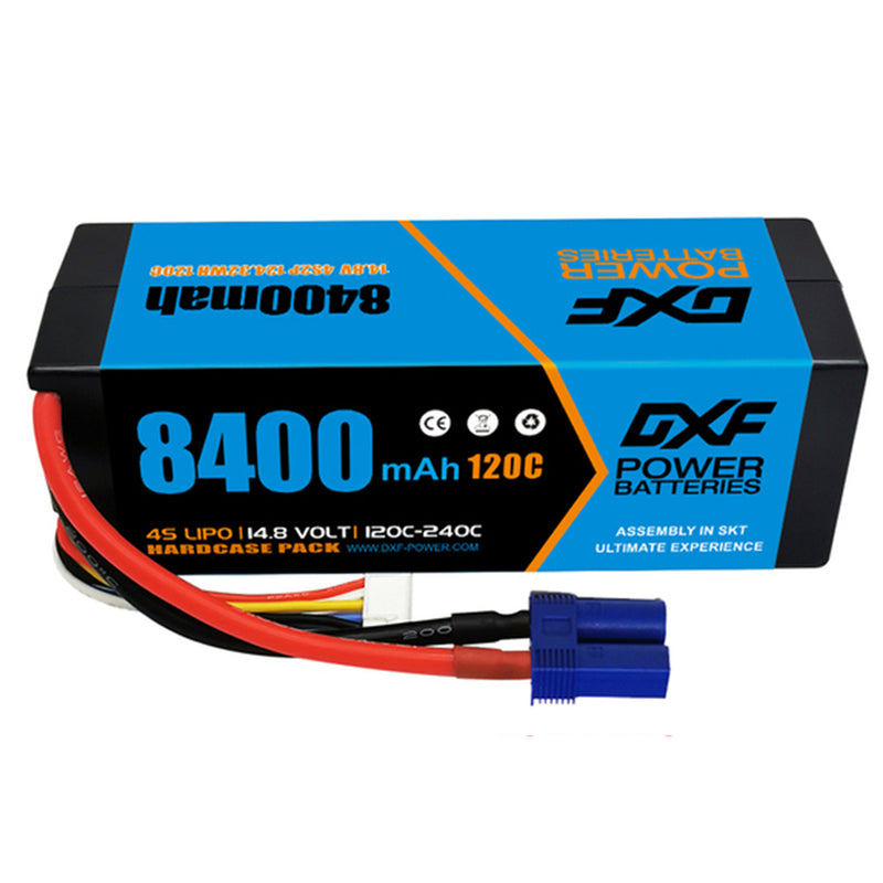(PL)DXF Lipo Battery 4S 14.8V 8400mAh 120C/240C HardCase Lipo Battery for RC HPI HSP 1/8 1/10 Buggy RC Car Truck