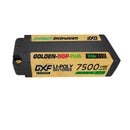 DXF LiPo Battery 2S2P HV 7.6V 7500mAh 150C Graphene NGP Plus Gold Version with 5mm Bullet / EC5 / T / TRX / XT60 / XT90 / XT150 / Q8s Plug for RC 1/10 1/8 1/5 Scale Car Racing
