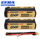 (EU)DXF Lipo Battery 2S 7.4V 8000mAh 130C/260C NGP GOLDEN Hardcase Battery Graphene 5MM Battery for Rc Truck Drone 1/10 1/8 Scale Traxxas Slash 4x4 RC Car Buggy truggy
