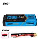 (CN) DXF 2S 7.4V Lipo Battery 50C 5200mAh with 4mm Bullet for RC 1/10 1/8 Vehicles Car Truck Tank Truggy Competition Racing Hobby