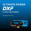 DXF Lipo Battery 4S 14.8V 5200MAH 80C  lipo Hardcase with  XT90 Plug for Rc 1/8 1/10 Buggy Truck Car Off-Road Drone