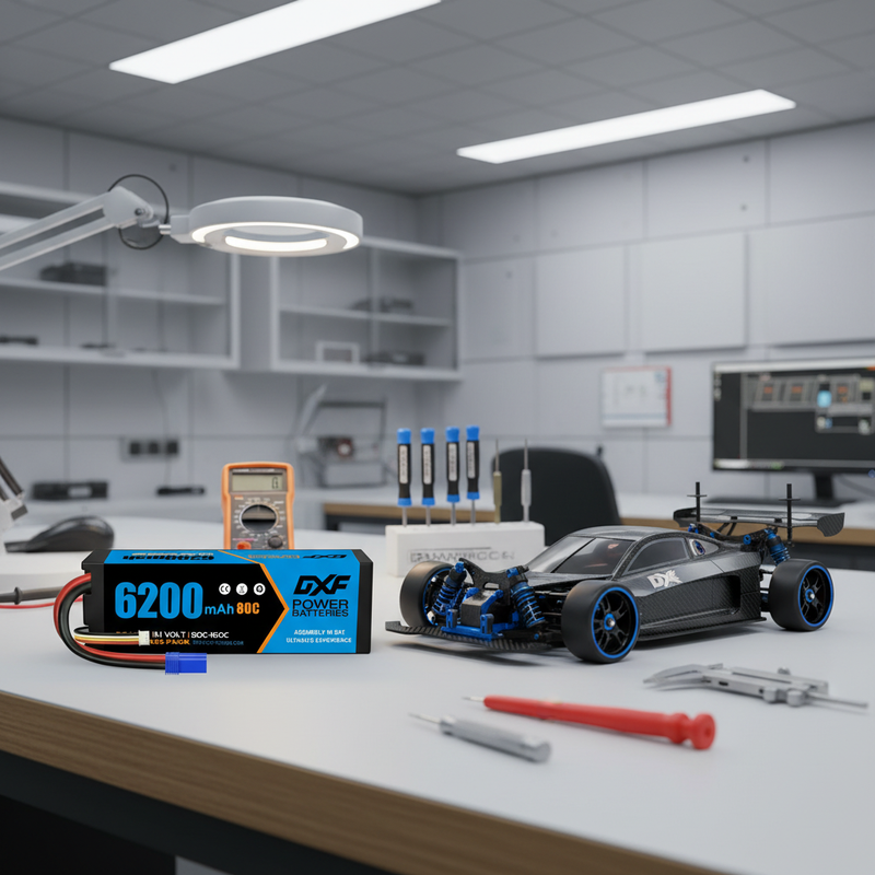 DXF 3S LiPo Battery 11.1V 6200mAh 80C Hardcase with EC5- Premium Power for RC Cars & Drones