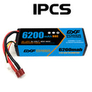 (CA)DXF Lipo Battery 3S 11.1V 6200MAH 80C  lipo Hardcase Deans/T Plug for Rc 1/8 1/10 Buggy Truck Car Off-Road Drone
