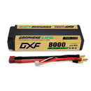 DXF LiPo Battery 2S HV 7.6V 8000mAh 140C Graphene Gold Version with 5mm Bullet / EC5 / T / TRX / XT60 / XT90 / XT150 / Q8s Plug for RC 1/10 1/8 Scale Car Racing