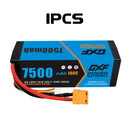 (CA)DXF Lipo Battery 4S 14.8V 7500mAh 100C/200C HardCase Lipo Battery for RC HPI HSP 1/8 1/10 Buggy RC Car Truck