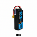 DXF 4S 14.8V 10000mAh 100C Graphene Soft Case LiPo Battery with XT90 Plug for 1/8 1/7 RC Cars, Trucks, Buggies & Boats (1-6 Pack Available)