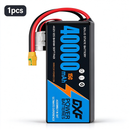 DXF SEMI-SOLID 12S 46.2V 40000mAh 15C Soft Case LiPo Battery with 8AWG Wire for Toy Cars, Boats, UAVs & Drones (1-6 Pack)