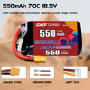 DXF 550mAh 5S 70C 18.5V Lipo Battery Pack for FPV LiPo Battery