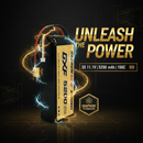 DXF 3S 11.1V 5200mAh 100C Gold Version Graphene LiPo Soft Case Battery with 10AWG XT60 Plug for 1/8 1/10 RC Car Buggy Truck Boat Drone (1-6 Pack Available)