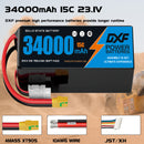 (CN)DXF 6S Lipo Battery 23.1V 15C 34000mAh Soft Case Battery  for Drone UAV FPV Car Truck Tank RC Buggy Truggy Racing Hobby