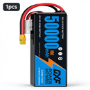 DXF 6S 23.1V 50000mAh 15C Soft Case LiPo Battery with 8AWG Wire for Toy Cars, Boats, UAVs & Drones (1-6 Pack)