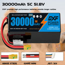 (CN)DXF 14S Lipo Battery 51.8V 10C 30000mAh Soft Case Battery  for Drone UAV FPV Car Truck Tank RC Semi solidstate Battery Racing Hobby