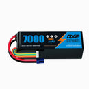 DXF 6S 22.2V 7000mAh 100C Softcase LiPo Battery with EC5 & 10AWG Wire for 1/8 RC Cars (1-6 Pack)