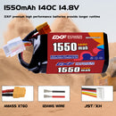 DXF 1550mAh 4S 140C 14.8V Lipo Battery Pack for FPV LiPo Battery